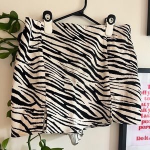 Zebra Skort/Skirt. Brand new w/tags Zara.
